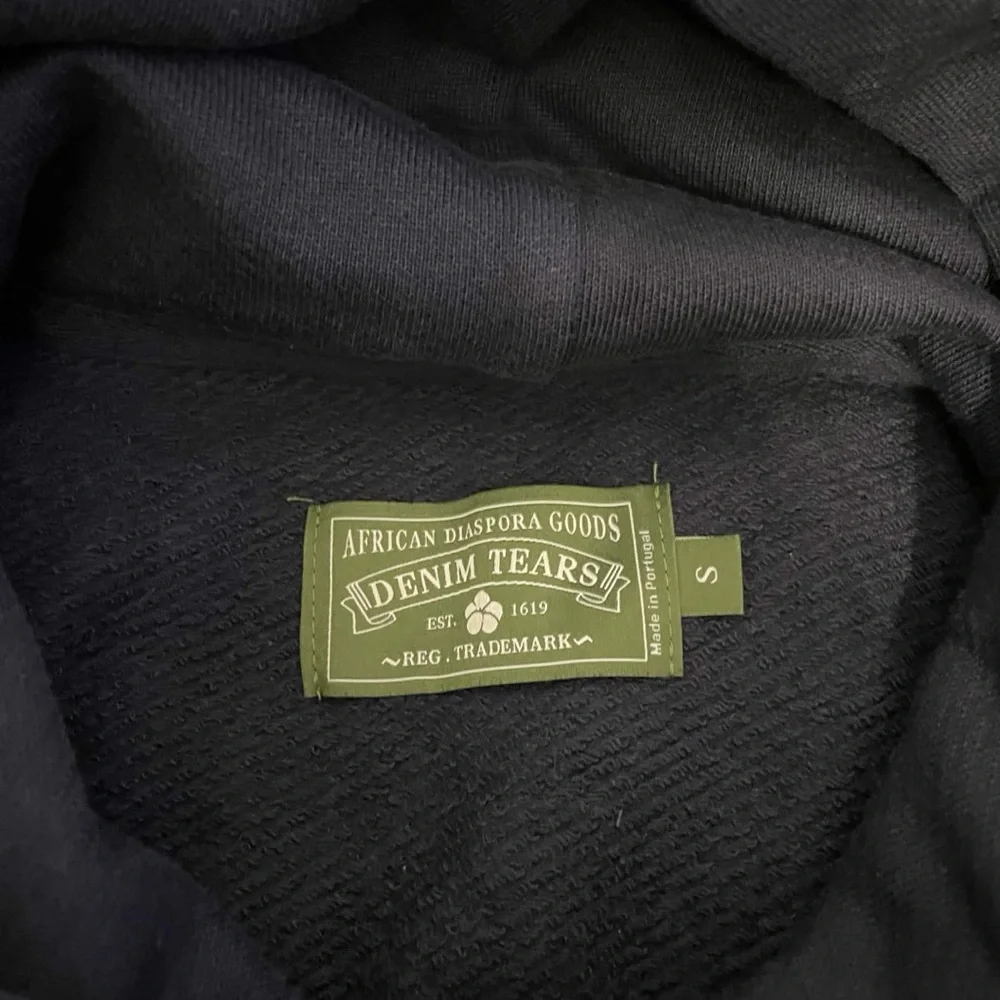 Small Denim tears Navy Hoodie